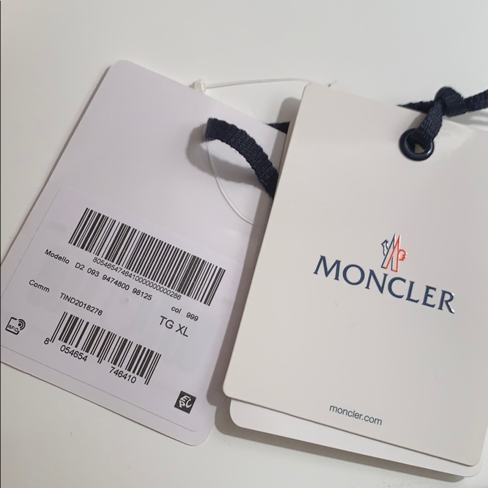 MONCLER MAGLIONE TRICOT CARD BLACK/XL - Picture 12 of 12